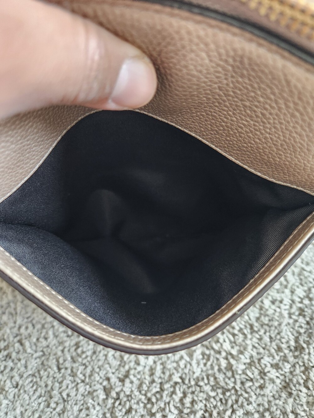 Coach Ava Chain Tote Gold Platinum Pebbled Leather - Picture 7 of 10